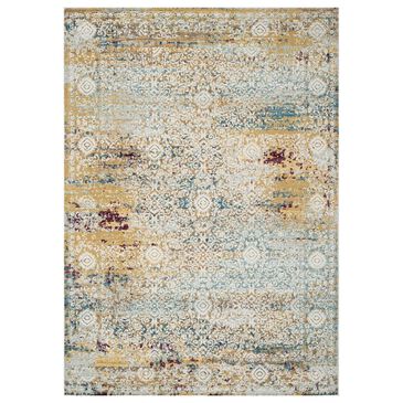 Safavieh Aria 4" x 6" Yellow and Cream Area Rug, , large