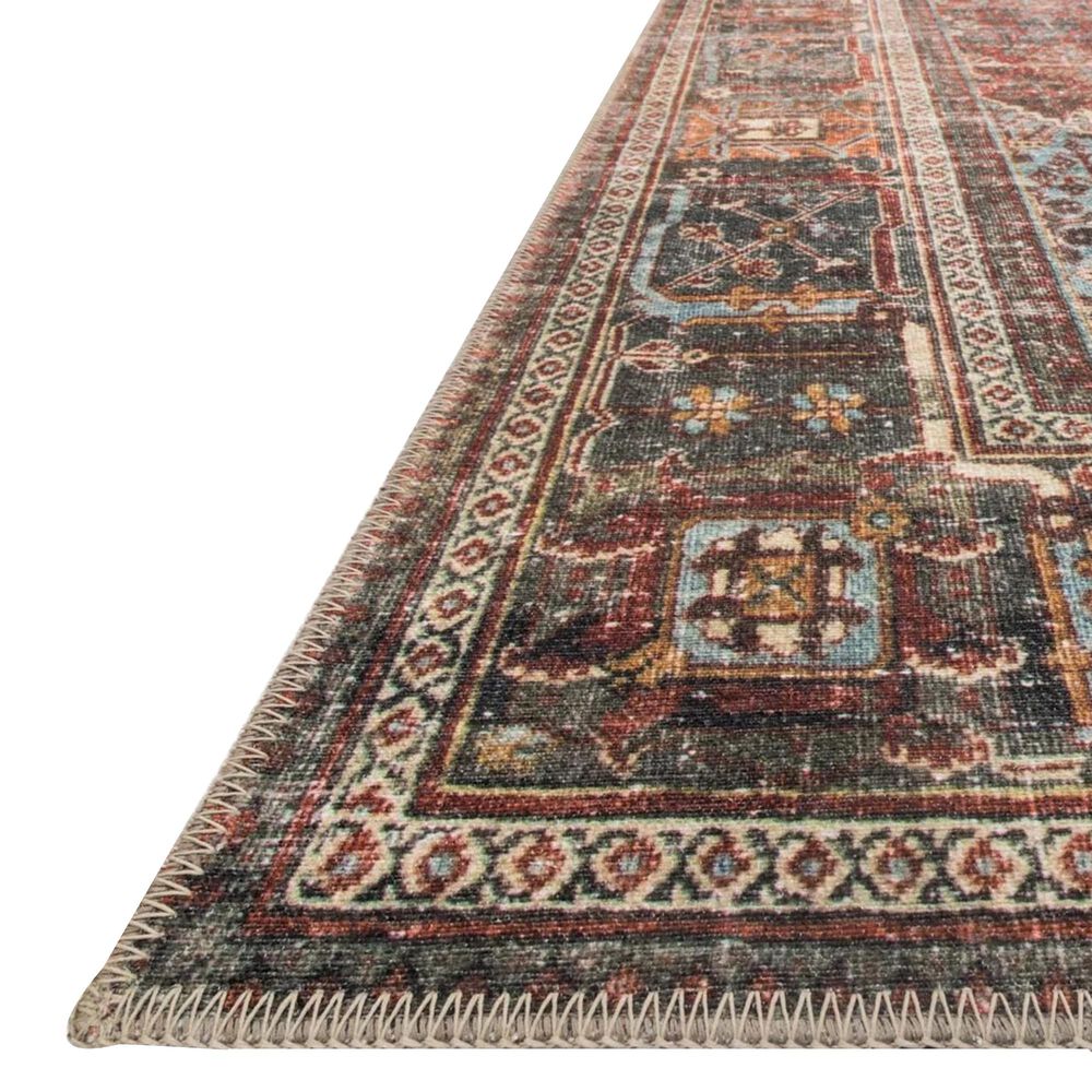 Loloi Loren LQ-13 2&#39;3&quot; x 3&#39;9&quot; Brick and Midnight Scatter Rug, , large