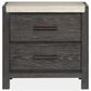 Nicolette Home Plum Creek Queen Panel Bed with Two Nightstands in Ravenwood Black, , large