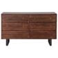 Home Trends & Design Aspen 6-Drawer Dresser and Mirror in Walnut Brown and Antique Zinc, , large