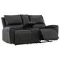Ashley Glossmore Manual Reclining Loveseat in Black, , large