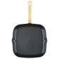 Faber Forged Induction 11" Ceramic Nonstick Square Grill Pan in Black and Gold, , large