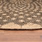 L&R Resources Synergy 6" Round Tan and Gray Area Rug, , large