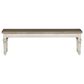 Belle Furnishings Heartland Bench in White, , large