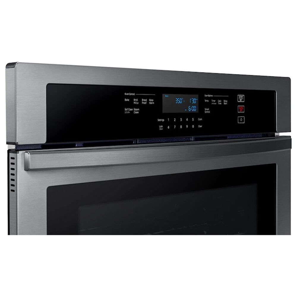 Samsung 30" Single Wall Oven with WiFi in Black Stainless Steel