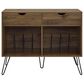 DHP Concord 40" Turntable Stand with Drawers in Florence Walnut, , large