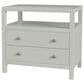 Butler Specialty Company Nora 2-Drawer Wide Nightstand with Open Shelf in Sage Green, , large