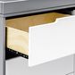 Babyletto Hudson 3 Drawer Changer Dresser in Grey and White, , large