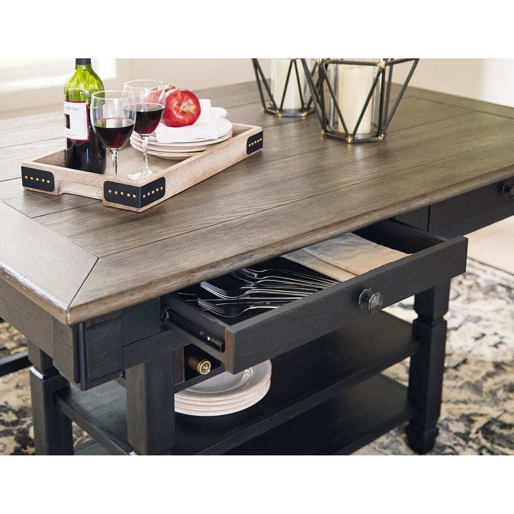 Ashley Tyler Creek Counter Height Table in Textured Black, , large