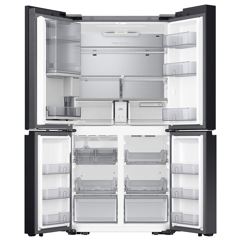 Samsung Bespoke 28.6 Cu. Ft. Bespoke 4-Door Flex French Door Refrigerator with Auto Open Door in White Glass, , large