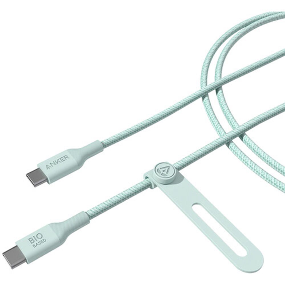 Anker 6 Ft. USB-C to USB-C Nylon-Braided Heavy Duty Cable in Green, , large