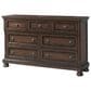 Mayberry Hill Kingston Dresser and Mirror Dark Walnut, , large