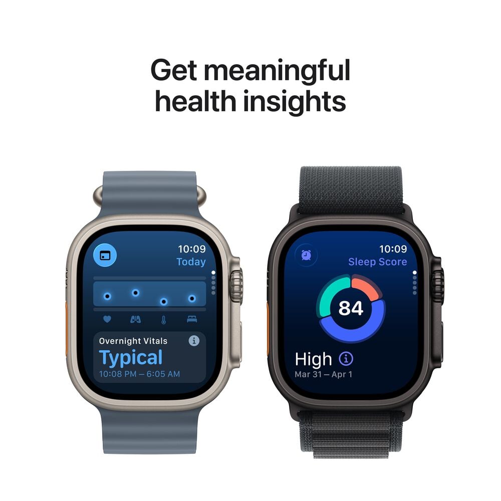 Apple Watch Ultra 3 &#40;GPS+Cellular&#41; 49mm Black Titanium Case with Black Ocean Band - Black - &#40;2025&#41;&#40;Pre-Order&#41;, , large