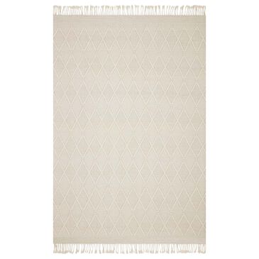 Magnolia Home Myra MYR-05 7"9" x 9"9" White Area Rug, , large