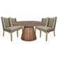 International Furniture Balam 5-Piece Round Dining Set in Stained Brown, , large