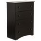 Lemoore 4-Drawer Black Chest, , large