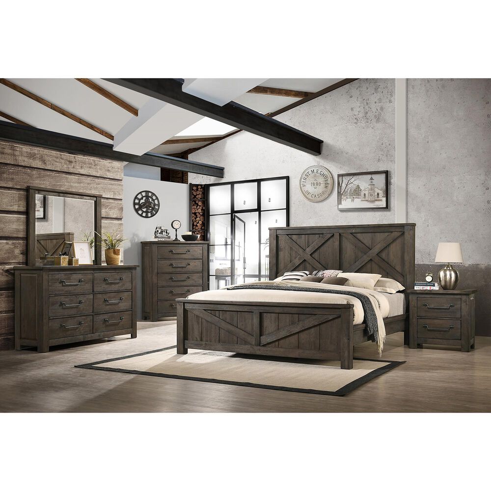 Mayberry Hill Maverick Queen Bed in Grey, , large