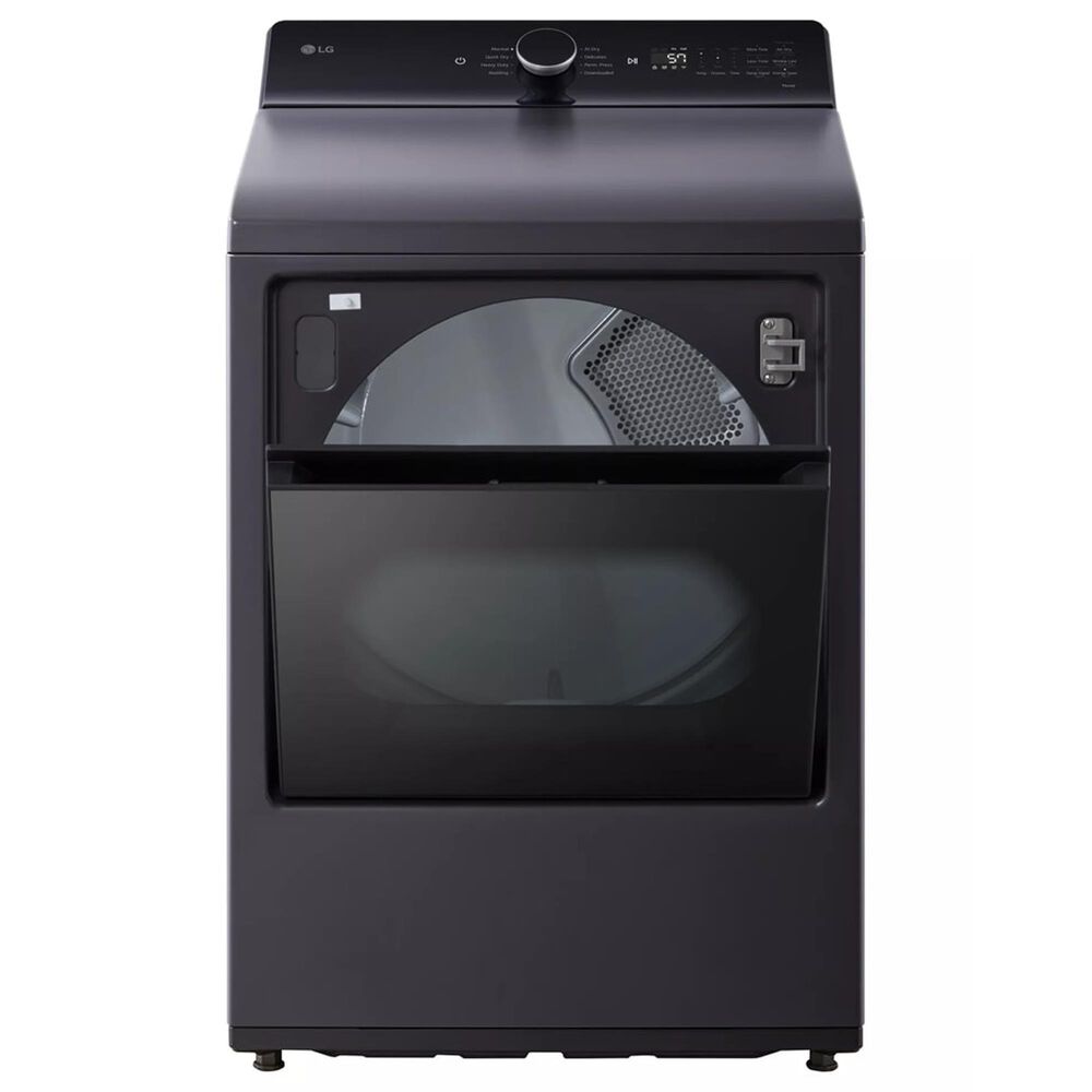 LG 5.5 Cu. Ft. Top Load Washer and 7.3 Cu. Ft. Electric Dryer with AI Sensing in Matte Black, , large