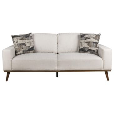 Golden Wave Furniture Heath Stationary Sofa in White, , large