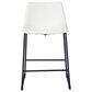 Ashley Centiar 24" Faux Leather Counter Stool in White, , large