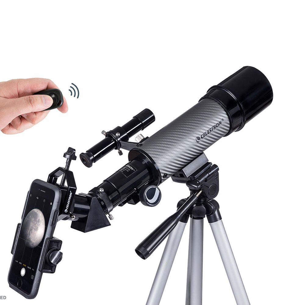 Celestron Travel Scope 60 DX Portable Telescope with Smartphone Adapter, , large