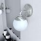 Hunter Hepburn 1-Light Wall Sconce in Brushed Nickel, , large