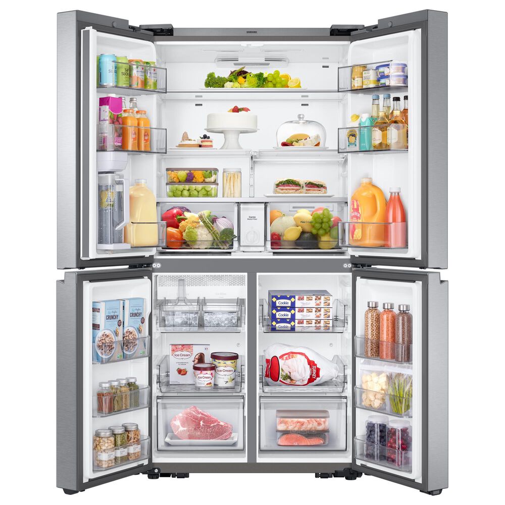 Samsung 22.9 Cu. Ft. 4-Door Flex French Door Refrigerator with AutoFill Water Pitcher in Stainless Steel, , large