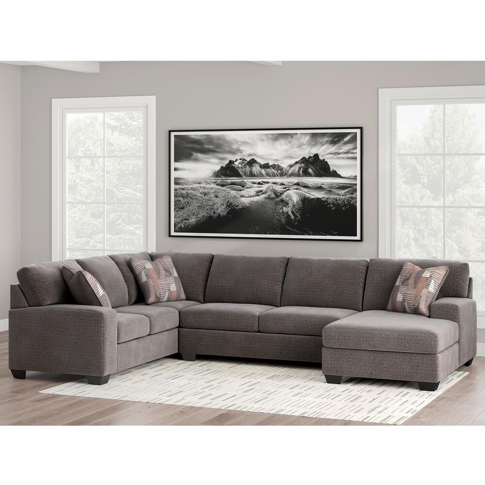 ASHLEY Seyler Lane 3-Piece Right Facing Sectional with Left-Arm Chaise in Greystone, , large