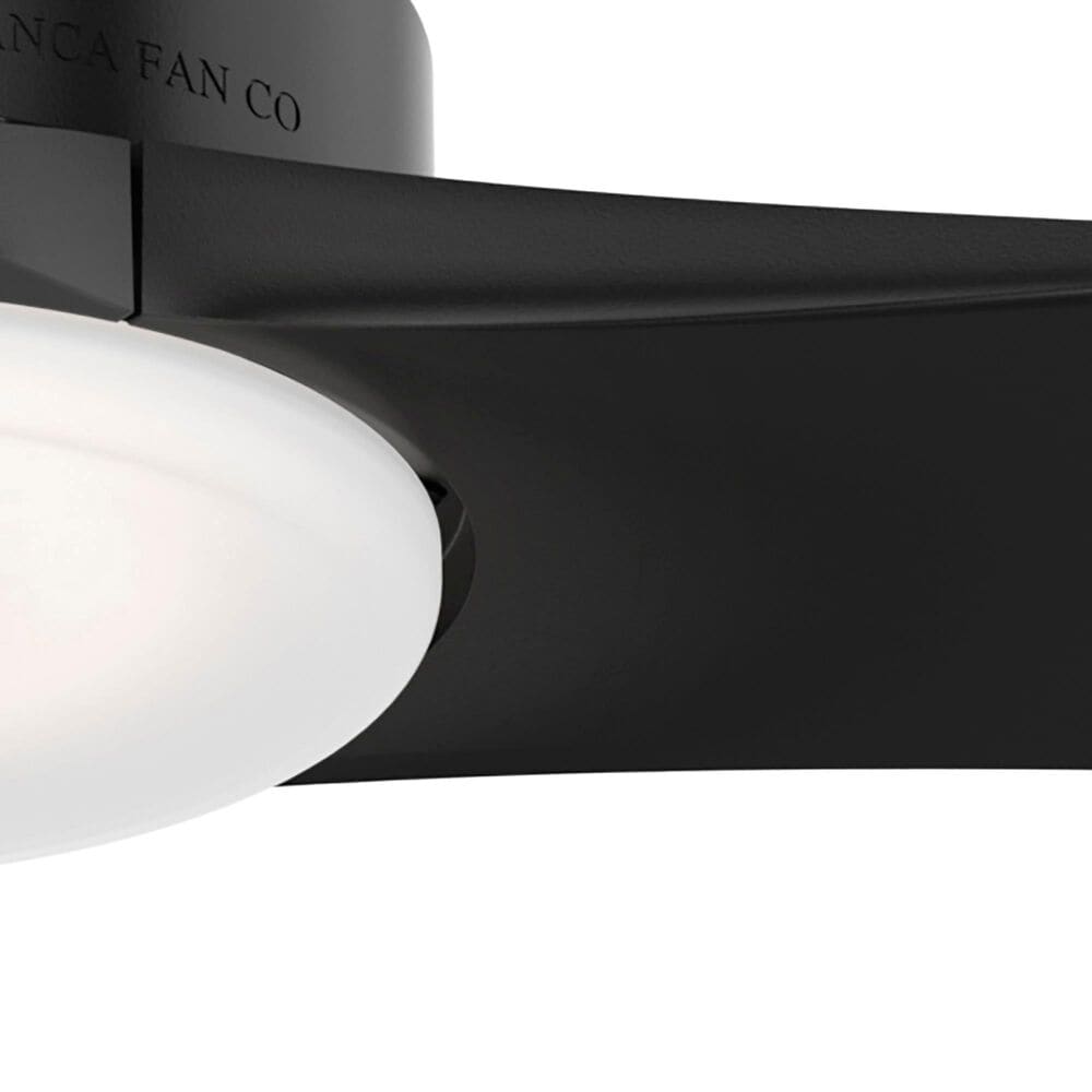 Hunter Piston 52&quot; Outdoor Ceiling Fan with LED Light in Matte Black, , large