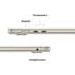 Apple MacBook Air 15-inch Laptop M4 chip - 10 Core CPU - 10 Core GPU - 24GB Memory - 512GB SSD - Starlight (Latest Model), , large