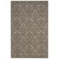 Nourison Damask DAS02 8" x 10" Grey Area Rug, , large