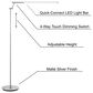 Lite Source Tilla LED Floor Lamp in Silver, , large