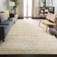 Safavieh Evoke EVK224B 10" x 14" Gold and Ivory Area Rug, , large