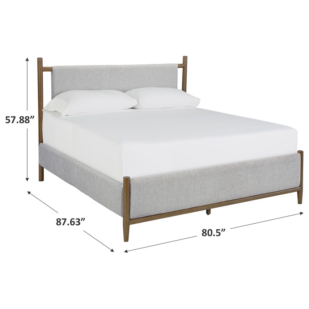 Ashley Lyncott King Panel Bed in Brown, , large