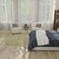 Nourison Courtyard Ivory and Green 5" Round Indoor/Outdoor Area Rug, , large