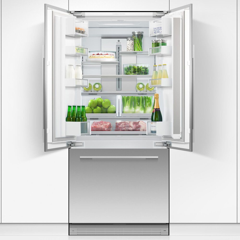 Fisher &amp; Paykel 32" Integrated French Door Refrigerator in Stainless Steel, , large