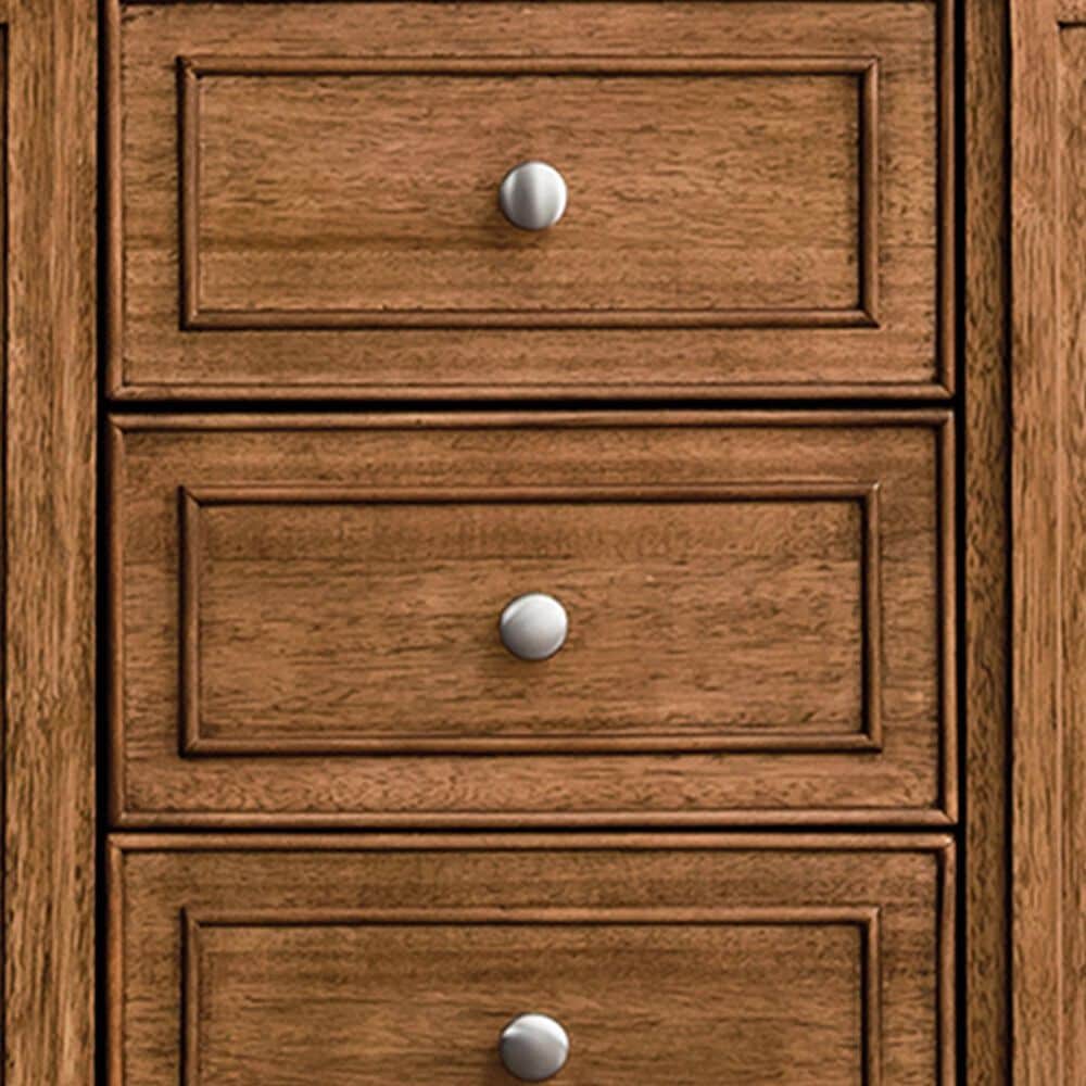 James Martin Vanities Bristol 60" Double Bathroom Vanity in Saddle Brown with 3 cm Eternal Jasmine Pearl Silestone Top, Rectangular Sinks and FreePower Wireless Charger, , large