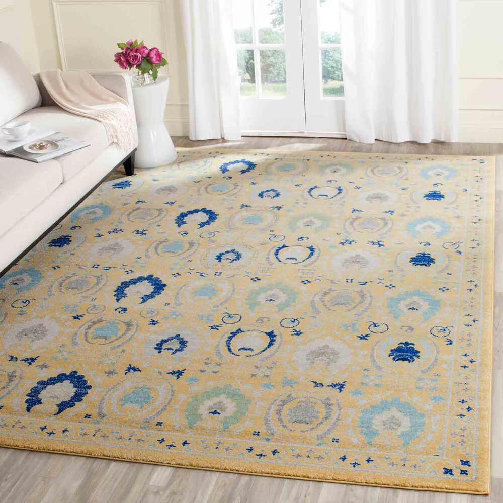 Safavieh Evoke EVK251B 10&#39; x 14&#39; Gold and Ivory Area Rug, , large
