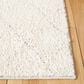 Safavieh Martha Stewart Lucia Shag MSR0727F 4" x 6" Light Grey and White Area Rug, , large