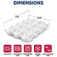 HIC Kitchen Porcelain Egg Crate in White, , large