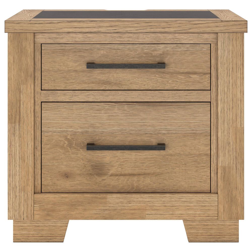 Ashley Galliden 4-Piece Queen Bedroom Set in Light Brown, , large