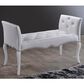 Baxton Studio Kristy Bench in White, , large