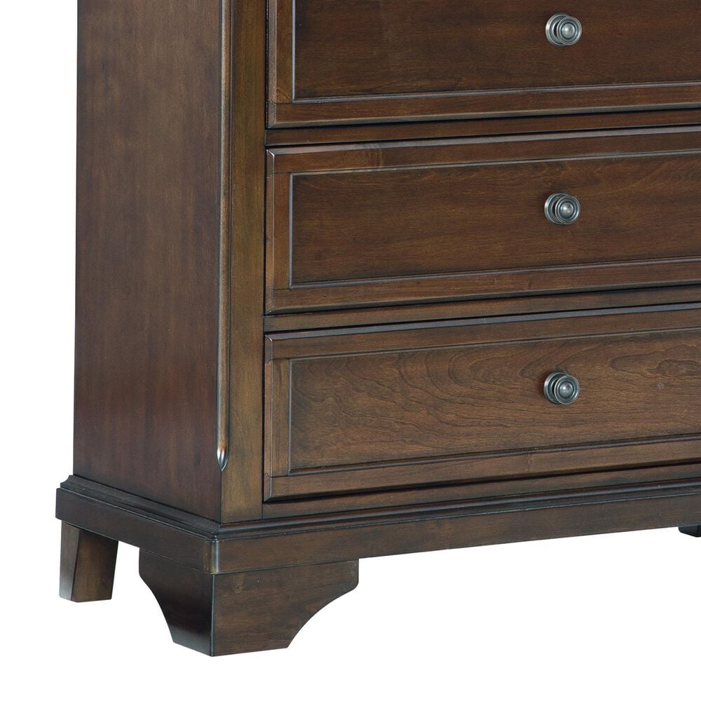 Ashley Trellington 5-Drawer Chest in Warm Brown Cherry, , large