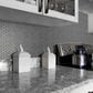 Shaw Geoscape Hexagon Dark Grey 11.22" x 10.43" Ceramic Mosaic Sheet, , large