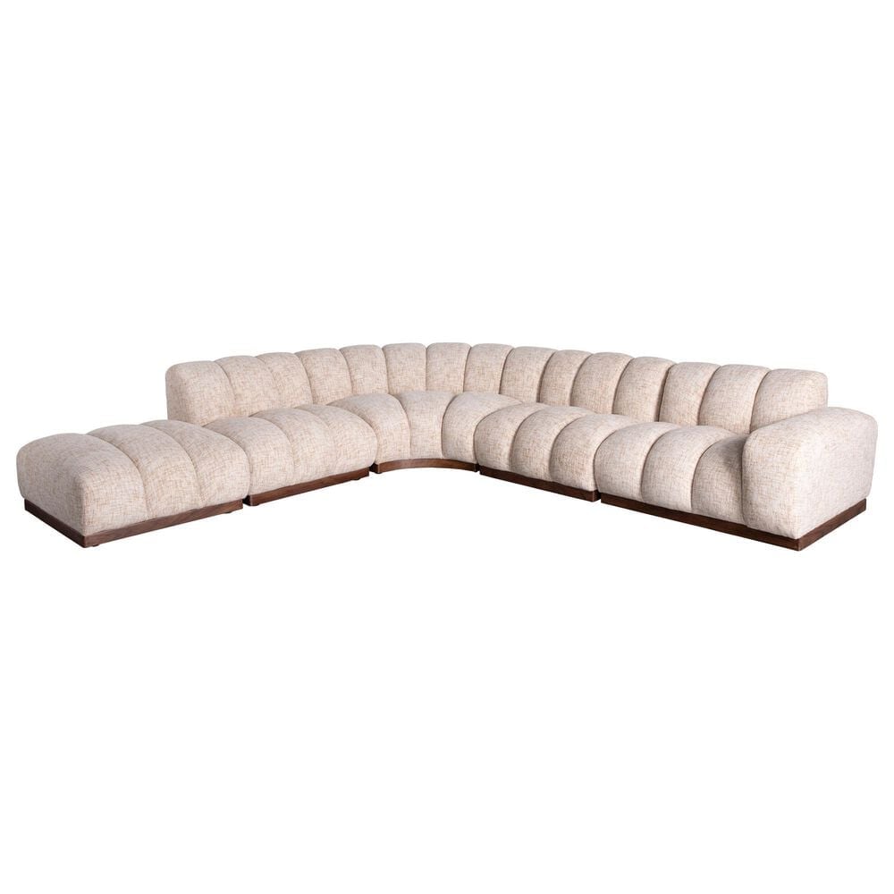 37B Auren 5-Piece Montage Birch Sectional Sofa with Bumper Ottoman, , large