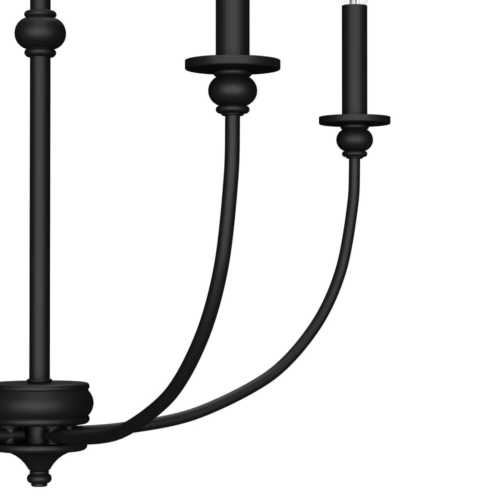 Hunter Southcrest 26&quot; 4-Light Chandelier in Flat Matte Black, , large