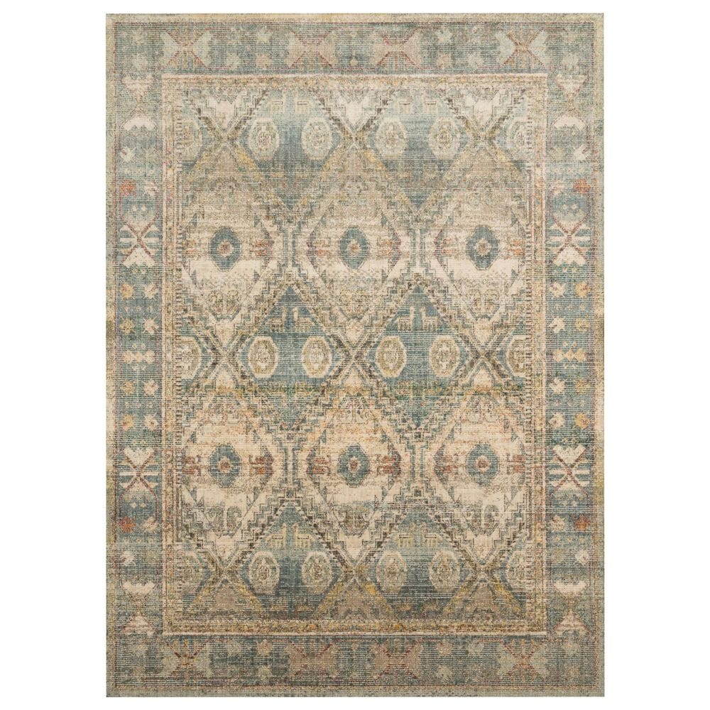 Magnolia Home Linnea LIN-02 7"10" x 10"10" Natural and Sky Area Rug, , large