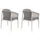 Blue River Rhodes Outdoor Dining Chair in Light Gray (Set of 2), , large