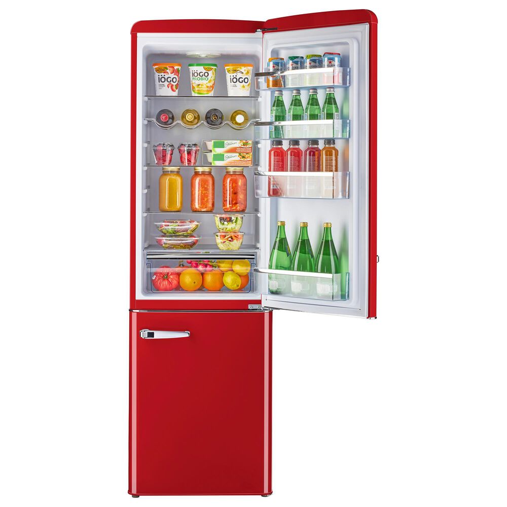 Unique Appliances Classic Retro 9 Cu. Ft. Bottom Freezer Regfrigerator In Candy Apple Red, , large