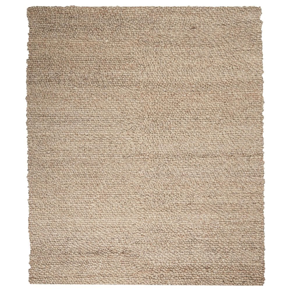 Nourison Riverstone Mocha 8" x 10" Area Rug, , large